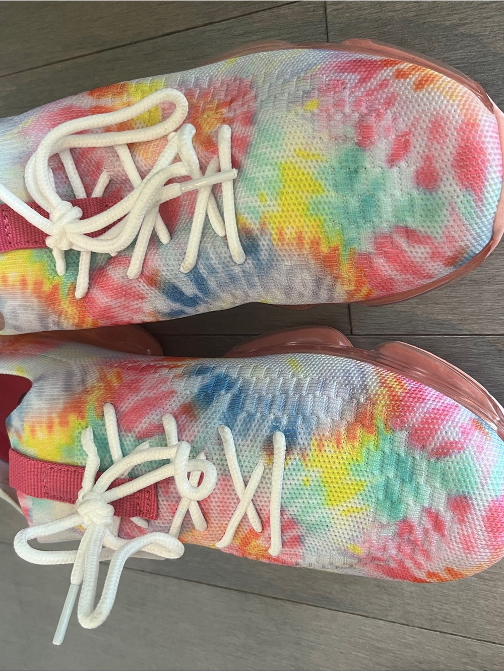 Colorful Tie-Dye Knit Slip-On Sneakers - Picture 6 of 6